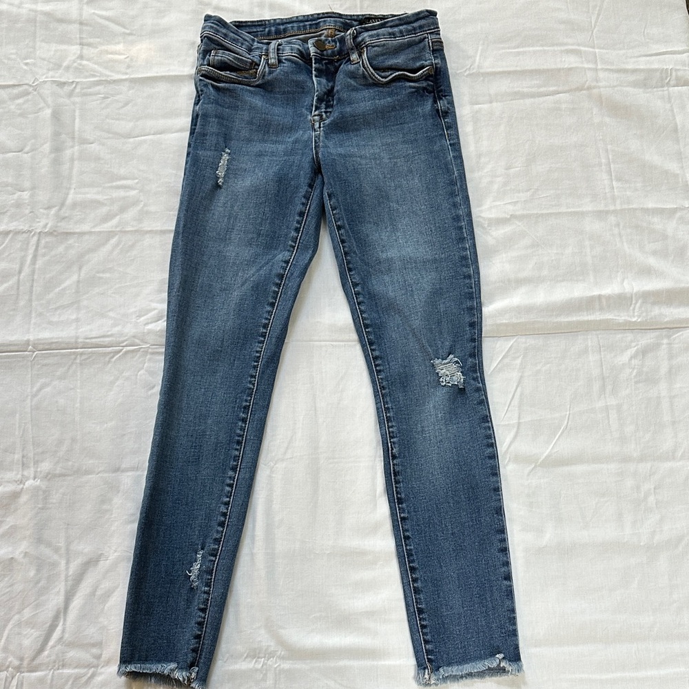 Classic Blue Distressed Women's Jeans. Blank NYC. Size 27.